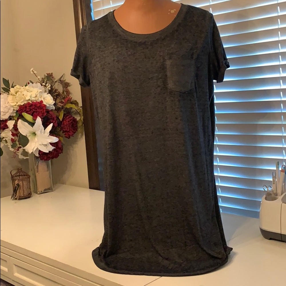 Dark gray T-shirt dress